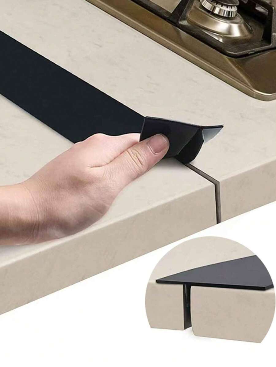 1pc/2pcs Silicone Strips, Stove Strips, Kitchen Oil-Proof And Anti-Fouling Strips, Silicone Sealing Strips, Gas Stove Mat Set, Gas Stove Mat, Sealing Strip, Gap Strip, Stove Gap Cover, Kitchen Oil-Draining Anti-Fouling Sealing Strip, Silicone Gap Sealing Strip - Home And Living, Kitchen And Dining, Kitchen Appliances And Accessories, Kitchen Gadgets, Surface Protection Tools, Surface Protection Mats, Protection Strips - Multicolor - View 1