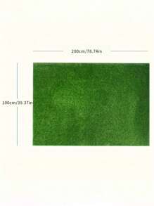 1 pieza, césped artificial de alta calidad, que mide aproximadamente 50 cm * 200 cm (19,68 pulgadas * 78,74 pulgadas), hecho de fibras de plástico de alta densidad, adecuado para decoración de jardines y patios exteriores, ahorra tiempo, sin necesidad de cortar, regar o fertilizar, con una apariencia realista. (El empaque está sujeto al producto real).