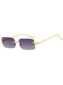 Lunettes de soleil carrées en métal pour hommes et femmes, lunettes à monture fine , convenant pour la protection solaire en été, les vacances à la plage, les sports de plein air, les fêtes, la conduite, la pêche, le cyclisme, les achats et la prise de photos