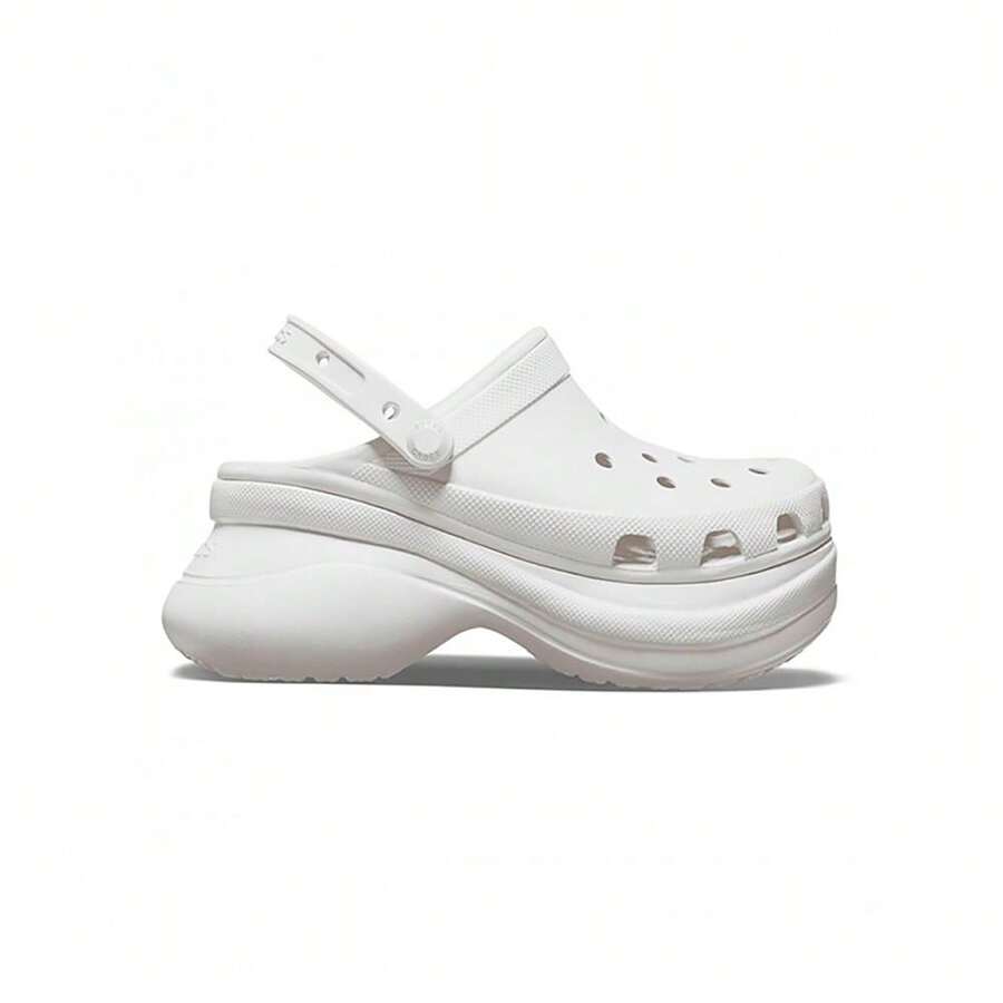Crocs Classic - Summer Fashion Versatile Thick Sole Clogs - White - View 1