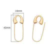 2/5Pcs Pin Matt Gold Plated Copper Brass Pin Brooch For DIY Badge Craft Findings DIY Sewing Jewelry Making Supplies - Multicolor - View 10