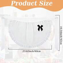 1pc/3pcs Vintage Maid Apron, Adjustable Kitchen Cooking Apron Suitable For Women And Girls
