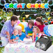 Black/White,Automatic Bubble Machine With 2 Fans 25000+ Bubbles/Minute,Electric Bubble Machine,Suitable For Various Scenes And Crowds Portable Bubble Machine For Outdoor And Parties, Weddings And Celebrations,Bubble Solution Not Included - màu đen - Xem 3