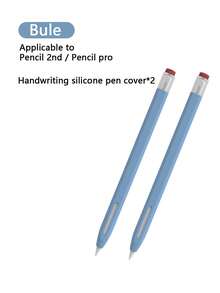 1/2 件复古铅笔形保护套 兼容 Apple Pencil 2nd/Pro 平板电脑手写笔便携式保护套 硅胶套 - 彩色 - 查看 17