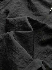 Men's Fashion Casual Loose Pants With Drawstring At The Waist And Back Pockets, Suitable For Casual Dates, Daily Strolls.