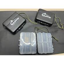 Compact Fishing Organizer Case 11x8x3 Cm - 黑色 - 查看 5