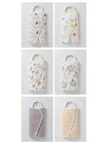 1 buc. Pătură de bumbac, potrivită pentru bebeluși cu vârsta de 0-2 luni, dublu strat din bumbac pur, primăvară/toamnă/iarnă, sac de dormit anti-vânt pentru nou-născuți, ușoară