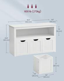Shoe Changing Stool - White - View 5