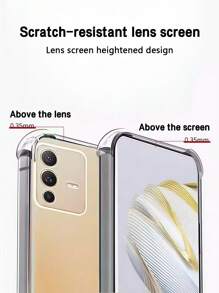 3 Stücke transparente stoßfeste Schutzhüllen, geeignet für Changhong Smartphones, transparente stoßfeste Handyhülle für Changhong Smartphones, Handyhülle, Handyschutzcover, Handyschale, Handytasche, stoßfeste Handyhülle mit Schutz an allen vier Ecken, transparente Handyhülle, einfache Handyhülle, einfarbige Handyhülle, transparente Handyhülle, TPU Handyhülle stoßfest (militärische Stufe Stoßfestigkeit)