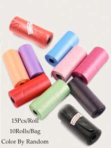 10 Rolls Random Color Mini Garbage Bags, Mini Portable Tear-Off Travel Trash Bags For Outdoor Use