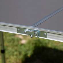 Aktive Bàn nhôm gấp, hoàn thiện màu xám, có 4 ghế đẩu bằng thép, chiều cao có thể điều chỉnh, 120x60 cm, lý tưởng cho cắm trại và làm vườn. ✅ Giao hàng trong vòng 24/48 giờ đến Tây Ban Nha (lục địa) - màu đen - Xem 6