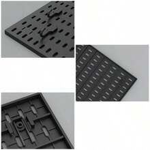 1pc Punch-Free Pegboard, Wall Storage Rack, Easy Installation Household Hole Board Wall Shelf, Wall Hanging Storage Rack, Study E-Sports Room Storage Display Rack, Kitchen Storage Accessories