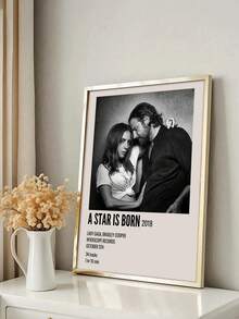 1 幅《一个明星的诞生 2》电影海报帆布墙面装饰画，适合客厅、卧室、家庭办公室的墙面装饰 - 完美的礼物之选 - 彩色 - 查看 1