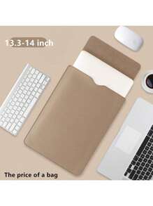 1pc Portable Laptop Sleeve Bag, Multifunctional Sleeve For 13inch, 15inch, 16inch Laptop, Tablet, Notebook, IPad, Protective Case, Office Supplies Organizer School Supplies,Back To School