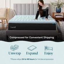 Linenspa Colchoneta de Memory Foam con Gel Sobrecolchón de 5 Zonas de 5 cm Topper para Colchón Sensación Suave y Acolchada Alivia Puntos de Presión King - Gel - Ver 4