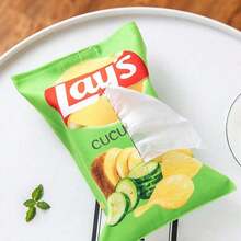 Facial Tissue Box Cover, Creative Tissue Box, Living Room Tissue Box,Tissue Box Cover Holder, Square, Cute Car Tissue Box, Home Napkin Box - Multicolor - View 6