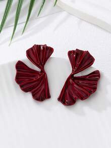 1 对欧美时尚珐琅花耳环，甜美优雅的彩色花瓣耳钉，适合女性日常、派对、舞会和约会，是送给女友的优雅礼物