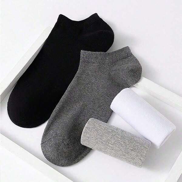 1/2/4/5/10 /20 Pairs Of Men's/Women's Boat Socks, PlainColor, Anti Odor, Summer Ankle Socks, Casuaand Breathable Low Waisted Socks
