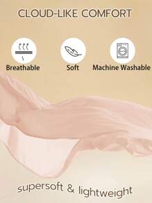 1pc Floral Printed Bed Sheet, Lightweight & Breathable, Soft & Skin-Friendly