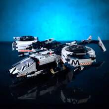 IM.Master Juego de construcción coche deportivo transformable en nave espacial, 1551 piezas, escala 1:10, modelo detallado de ensamblaje, ruedas móviles, ideal para coleccionistas y niños a partir de 6 años, set STEM educativo de ingeniería ✅ Entrega 24/48h a España (península) - Negro - Ver 5