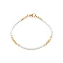 Ins Style European And American Vintage Fashion Blue Purple Beads Woven Handmade Fine String Bracelet For Women/Girls