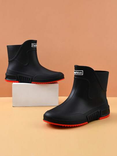 女士防滑短雨靴，时尚防水靴，EVA轻便防滑户外花园橡胶鞋