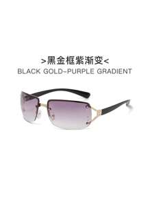 1 pièce Lunettes mode rétro et douces, essentielles pour une tenue de tous les jours dans un style preppy pour la rentrée scolaire avec une forme enveloppante et une décoration de strass