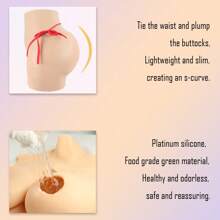 European And American Fashion New Silicone High Waisted, Full Buttocks, And Full Crotch Underwear, Imitating Real And Fake Buttocks And Lifting Buttocks For Women, Open As High Buttocks Pants, Sexy Lingerie Accessories