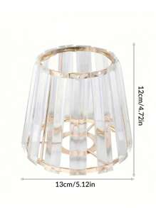 1pc Luxury Lamp Shade, Compatible With E27/E14 Bulb Base, Suitable For Living Room, Bedroom, Dining Room, Home Decoration, Hotel, Table Lamp Shade, Wall Lamp Shade, Pendant Light Shade, Rust-Resistant , Home Decor Light Accessories (1pc E27 To E14 Adaptor Included)