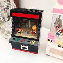 1 Set 1060pcs Street Fighter Video Game Model Creative Building Blocks Toy, Micro-Particle Puzzle Bricks Assembly Toy To Develop Hands-On Ability, Suitable As Birthday Gift/Home Decor For Brick Hobbyists (Transparent Bag Packaged) - Black - View 7