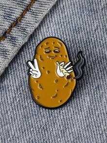 1PC Cute Potato Badge Cartoon Pin Suitable As A Gift For Friends - BR279 - View 6