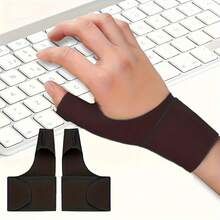 2pcs Breathable Wrist Brace For Carpal Tunnel Syndrome, Adjustable Closure - Hand Wash Only - Left & Right Hand - Black - View 2