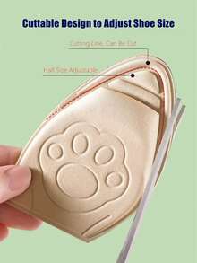 Metatarsal Pad Insoles, Super Soft, Shoe Saver, Comfort For Boots, Loafers, High Heels, Half Size Shoes, Anti-Slip For Men & Women - Apricot - View 5
