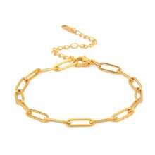 新款简约风格韩版/日版钛钢18K镀金链条手链，百搭ins风素链配饰