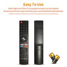 Télécommande infrarouge de remplacement compatible avec les télévisions CHiQ, AIWA, KOGAN, ALBADEEL, Changhong sans fonction VOCAL