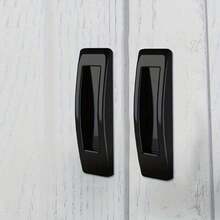 1-Piece Easy-To-Install Adhesive Door Handles - No Drilling Required, Adhesive Cabinet And Drawer Handles, Suitable For Balcony Glass Sliding Doors, Durable Plastic Materials, Industrial Hardware, Suitable For Home Improvement/DIY Projects, Suitable For All Surfaces