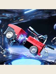 Hasbro Magnetic Transforming Toy Car & Robot Modeled For Kids – Light-Up DIY Car Building Mecha, STEM Educational Birthday & Holiday Gift For Boys