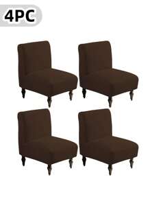 Armless Accent Slipper Chair Cover Slipcover,Stretch Spandex Removable Jacquard Non-Slip Slip Cover For Accent Chair Without Arms Furniture Protector For Living Dining RoomArmless Accent Slipper Chair Cover Slipcover,Slipper Chair Removable Fabric Stretch Spandex Removable For Armless Chair Furniture Protector Covers For Living Dining Room