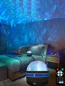 1pc RGB Disco Ball Light, Brings Parties To Life - USB Powered With 7 Modes Remote Control, Perfect For Home Room, Dance Party, Party, Karaoke, Wedding Decoration Lighting! - Multicolor - View 10