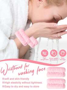 42PCS Makeup Tools Kit, 20PCS Soft Makeup Brushes Set, Synthetic Brushes For Powder, Foundation, Eyeshadow,& Lip, With Makeup Sponges, Triangle Powder Puffs, Mini Powder Puffs, Bow Hairband, Skincare Headband, Complete Cosmetic Tools For Daily Makeup - Pink - View 7