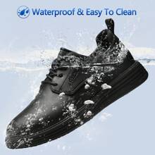 Mens Non Slip Work Shoes Slip On Water Resistant Walking Sneakers Zapatos Trabajo Waterproof Food Service Chef Kitchen  Beach  Casual