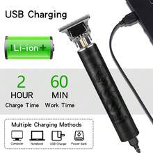 4-In-1 Men's Grooming Kit, Includes Beard Trimmer - Professional USB Rechargeable Grooming Set With Nose Hair Trimmer, Ideal Gift