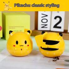 pokemon 1 Stück süßer Pikachu Modell Timer, Lernen für Studenten, mechanischer Timer für Küche und Kochen, Zeitmanagement, multifunktionale elektronische Countdown-Erinnerung und Wecker, praktisches kreatives Geschenkdekor, Geburtstag, Weihnachten, für Pokemon Fans