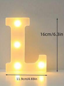 1 件鲜艳的白色 LED 装饰字母和数字灯，LED 字母照明，迷人的 LED 字母夜灯，电池供电便携式，26 个字母灯 - 10 个数字灯，派对标志灯，夜灯，家居装饰，情人节 LED 装饰灯 - 白色 - 查看 25