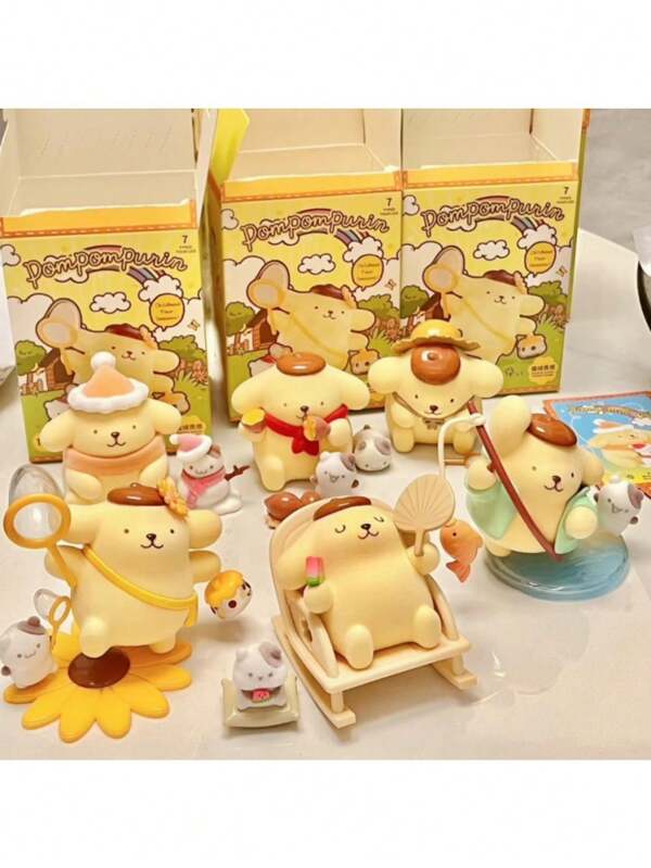 Sanrio 1 Stück Sanrio Überraschungsbox, zufällige Stile, handgemachte Büro-Puppen, süße Schreibtisch-Ornament-Puppen als Geschenke, Partygeschenke, Geburtstagsgeschenke, Geschenkfüller, Geburtstagsparty, (einige Teile können zufällig sein), Festivalutensilien, Herbst, Thanksgiving, Halloween, Weihnachten, Karneval, Halloween-Requisiten, Halloween-Party, Nationalfeiertag, Herbst