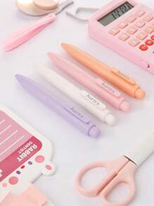 Customized Cute Pen, Mini Adorable Pen, Macaron Push-Button Portable Pocket Ballpoint Pen, Short Quick-Drying Ink Pen School Supplies,Back To School