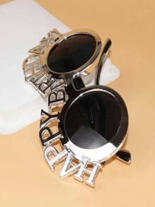 1pc Creative Gift Toy Self-Portrait Prop Cake Decoration Glasses Party