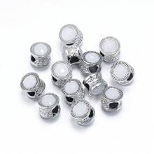 10 Stücke/Packung doppelseitige Strass-Perlen, 11mm, Multi-Stil glitzernder Diamant Lässig DIY Schmuckperlen, geeignet zum Herstellen von Armbändern, Halsketten, Anhängern, Accessoires