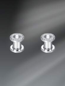 CIZME 4-16mm 2pcs Ear Gauges Stainless Steel Ear Tunnels Plugs Stretchers Expande Ear Piercing Jewelry For Women Men - Auricle - View 34