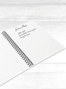 Custom Spiral Coil Notebooks, Personalized Sorority Notebooks, Pink Bow Spiral Notebooks, Life Journal Books, Personalized Text Notebooks, Back-To-School Gifts School Supplies, Back To School
